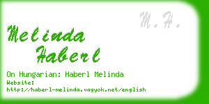 melinda haberl business card